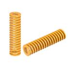 Die Spring, 14mm OD 55mm Long 2pcs Stamping Light Load Compression Yellow