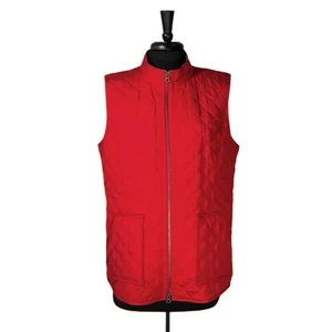 J. Jill Women's Heritage Quilted Vest Red Full Zip Lined Fill Outdoor Puffer L - Picture 1 of 9