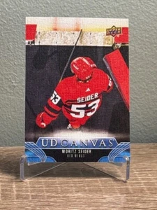 2023-24 Upper Deck Serie 2 UD Canvas Moritz Seider #C151 Detroit Red Wings - Imagen 1 de 2