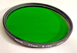 Genuine Hoya 77mm Green  X1 X-1 X 1 Glass Lens Filter Japan 77 mm G (X1) New - Picture 1 of 6