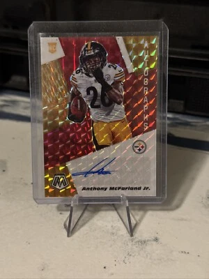 2020 Panini Mosaic Football Choice Anthony McFarland Jr Rookie Auto #RA37 - Image 1 of 2