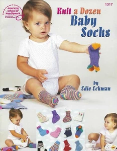 Baby Socks Knitting Patterns Knit Socks Book 12 Styles - Picture 1 of 2