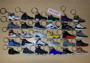 10 Piece 2D Sneaker Keychain Jordan/Nike Variety Pack