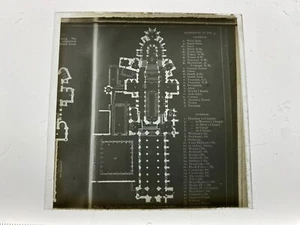 CANTERBURY CATHEDRAL, Kent - Vintage 3 x 3 Inch NEGATIVE PHOTO PLATE - Picture 1 of 1