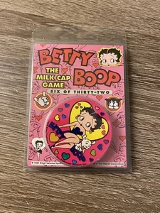 Betty Boop Pogs Vintage 1994 Sealed set of 6 caps Milk Cap Collector Pogs - Picture 1 of 2