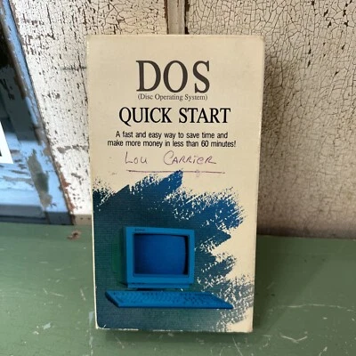 Morris Video Computer Training DOS Quick Start VHS Morris Video 3153 - Image 1 of 4