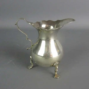 Antique Victorian Charles Stuart Harris London Sterling Silver Creamer Jug 1891 - Picture 1 of 9