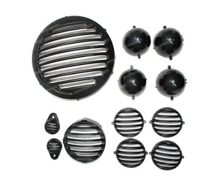 Headlight Indicators & Tail Light Grill Set For Royal Enfield Classic Reborn 350 - Picture 1 of 12
