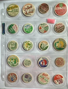 Vintage verschiedene Milchflaschenverschlüsse Posten 20 Stück - Bild 1 von 13