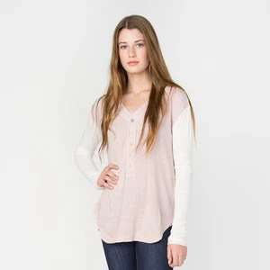 NUEVA CON ETIQUETAS CAMISA DE MUJER ELEMENT CASEY 3/4 RAGLAN $45 M nueva jersey de punto orquídea - Imagen 1 de 2