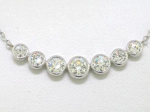 Collar De Beers Forevermark brillante oro blanco 585 7 brillantes 0,86ct Si1 - Imagen 1 de 8