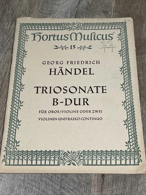 #15 Georg Friedrich HANDEL~Triosonata B-DUR para OBOE/VIOLÍN O DOS VIOLINES Foto 1 de 4