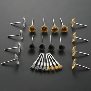 Nützliches Drahtrad Bürsten-Kit Metallteile Rotationswerkzeuge Rost Set Schaft - Bild 1 von 12