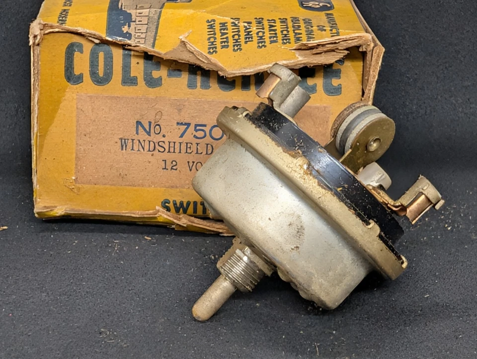 NOS 1957 DODGE D100 D200 D300 PICKUP TRUCK 2 SPPED 12V WINDSHIELD WIPER SWITCH - Image 1 of 4