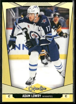 2024-25 O-Pee-Chee #233 Adam Lowry Winnipeg Jets Yellow Border Hockey Card - Image 1 of 2