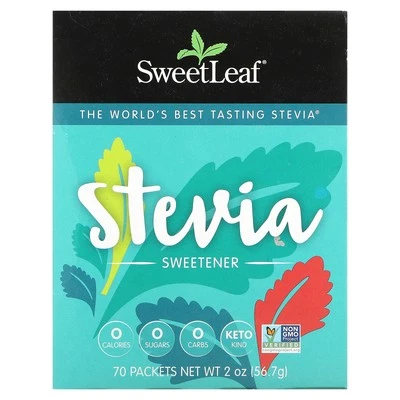Wisdom Natural, (6 Pack) SweetLeaf, Natural Stevia Sweetner, 70 Packets - Image 1 of 3