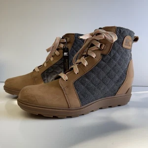 Sorel Damen Evie II NW Schnürstiefel Winterschuhe Stiefel 12 Braun - Bild 1 von 10