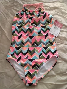Kanu Surf Swimsuit Girls 12 Multi Coler One Piece Gigi 6543 - Picture 1 of 3