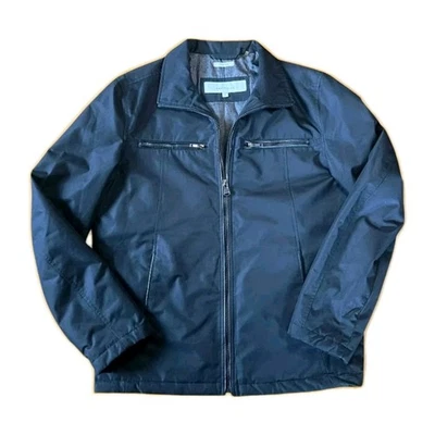 Perry Ellis Portfolio Men's Jacket Dobby Tech Size S Black - Image 1 of 4