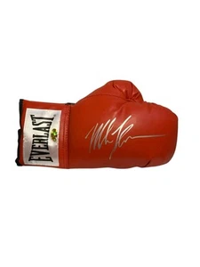 Mike Tyson signierter Everlast Boxhandschuh rot handsigniert authentifiziert - Bild 1 von 7
