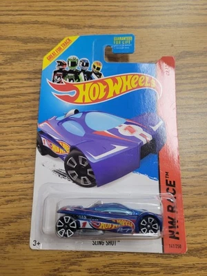 Hot Wheels 2014 HW Race Blue "Sling Shot" 141/250 Foto 1 de 4