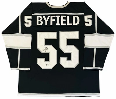 Quinton Byfield Signed Los Angeles Kings Custom Jersey Autographed + Beckett COA - Image 1 of 4