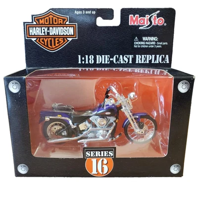 Maisto Harley Davidson 1999 FXSTS Springer Softail Motorcycle Diecast 1:18 - Image 1 of 4