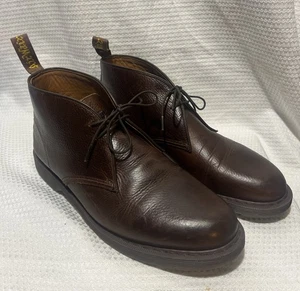 Dr. Martens Sawyer braun Leder 2 Ösen Chukka Stiefel Herren Gr. 12 Schnürung eng - Bild 1 von 8