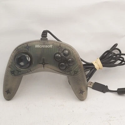 VINTAGE Microsoft Sidewinder Plug & Play PC Game Pad Green USB NOT TESTED  - Image 1 of 4