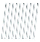 10PK Glass Stirring Rods, 7.9 - Rounded Ends, 6mm Diameter - Excellent for Labor
