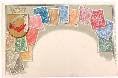 .1890s / 1900 Bosnia and Herzegovina Unused Embossed 15 Stamp Postcard. - Imagem 1 de 3