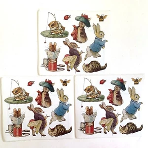 Lot of 3 Colorbok Peter Rabbit & Friends Jumbo Sticker Sheets Beatrix Potter - Picture 1 of 2