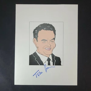 Von Tom Hanks signierter Karikaturdruck von Marshall Jay Kaplan mit Echtheitszertifikat & Bio - Bild 1 von 8