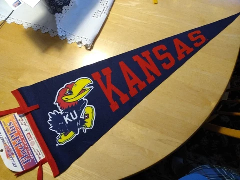 Kansas Jayhawks Pennant, 11.5 x 30" Cover