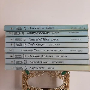 Lot of 8 Misc. HARLEQUIN CLASSIC LIBRARY Romance Novels Free Shipping SC RJ1 - Picture 1 of 7