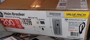 NEW GE 200 AMP MAIN BREAKER 32 SPACE 240V/120V PANELBOARD PANEL LOAD CENTER - Picture 1 of 1