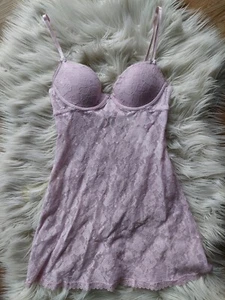 Negligee Negligè Nachthemd BH Spitze Rosa H&M Neu - Bild 1 von 7