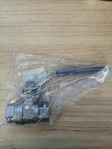 Ball Valve 316 Stainless Steel 2-Piece Pipe 1/4 in Type FNPT x FNPT 1WMX9. 1 pc - Picture 1 of 4