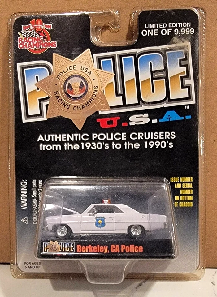 Racing Champions Police USA 92 Chevy Caprice Oak Brook Terrace IL #104 MOC 1999
