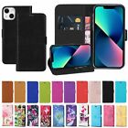 Case For iPhone 15 13 12 11 8 7 14 Pro Max Mini XR SE Leather Flip Wallet Cover