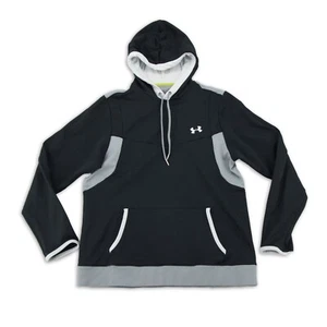 Under Armour Hoodie Gr. M Pullover Schwarz Kapuze Herren Freizeit Oberteil - Bild 1 von 9