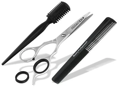 Haarschneideschere Haarschere Mikroverzahnung 5.5 Zoll Set + Effilierer Solingen