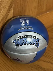 Minnesota Timberwolves Mini Basketball SGA Kevin Garnett April 13, 2005 - Picture 1 of 2