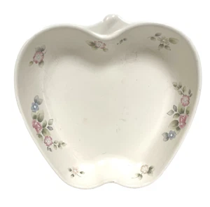 Pfaltzgraff Tea Rose Apple Shape Ceramic Platter Serving Dish - Picture 1 of 2