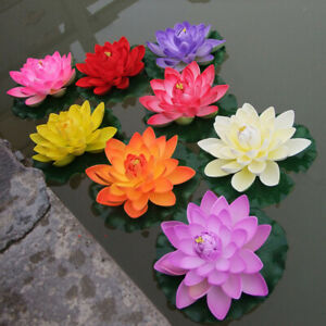 Charmante hochwertige künstliche Lotusblume Wasserlilie für Pooldekoration