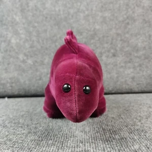 Vintage Manhattan Toy Company Purple Maroon Stegosaurus Dinosaur Plush 1984 - Picture 1 of 12