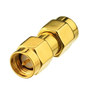 2x Adaptador Conector Cable Coleta Coaxial Antena Recta SMA Macho a SMA Macho - Imagen 1 de 2