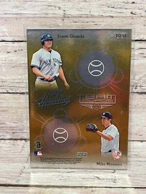 Absolute Team Quads Gold 2002 #TQ13 J.Giambi, M.Mussina, R.Clemens, Derek Jeter Foto 1 de 2