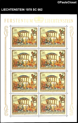 LIE 1978 SC 662 CARRUAGEM DOURADA DO PRÍNCIPE WENZEL 1,10f (8) MNH OG MUITO BOM ESTADO - Imagem 1 de 2