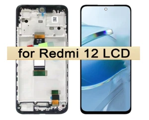 For Xiaomi Redmi 12 23053RN02A LCD Display Touch Screen Digitizer Assembly Frame - Picture 1 of 2